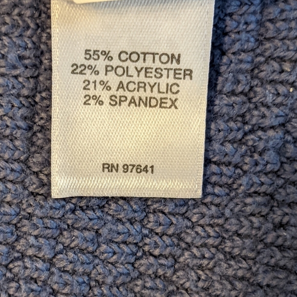 JJill Blue v neck sweater EUC - Picture 4 of 4